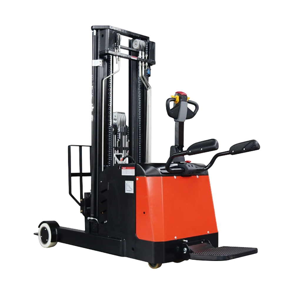 Carrello elevatore retrattile elettrico automatizzato per magazzino