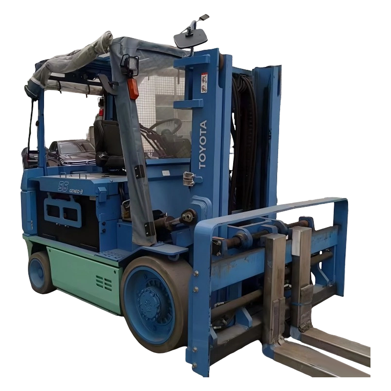 Carrello elevatore elettrico TOYOTA al piombo con gomma piena da 5 tonnellate